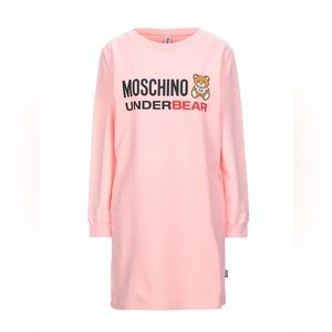 Moschino Pink 'Underbear' Long-Sleeve Dress